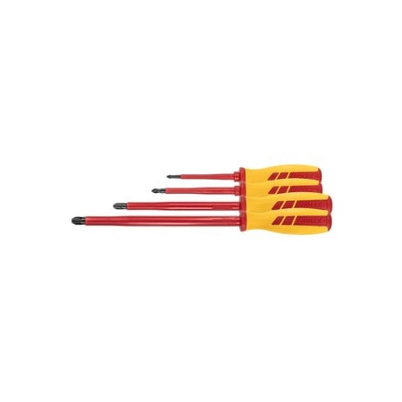 Holex Electrician's screwdriver set for Phillips fully insulated- Number of screwdrivers: 4 668641 4
